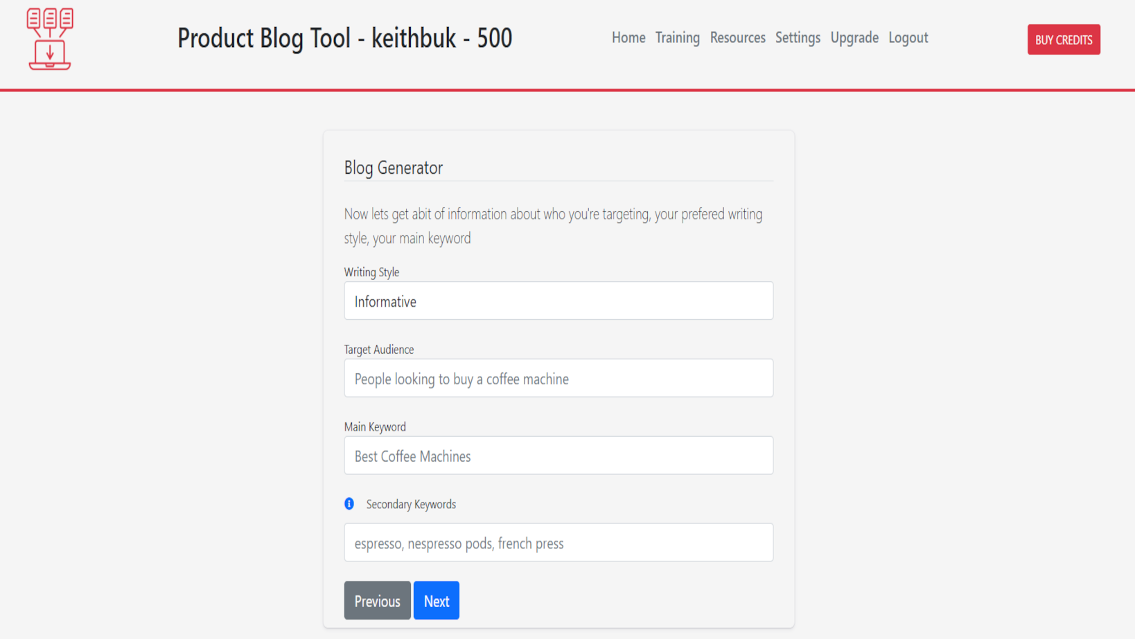 Blog Generator Basic Image